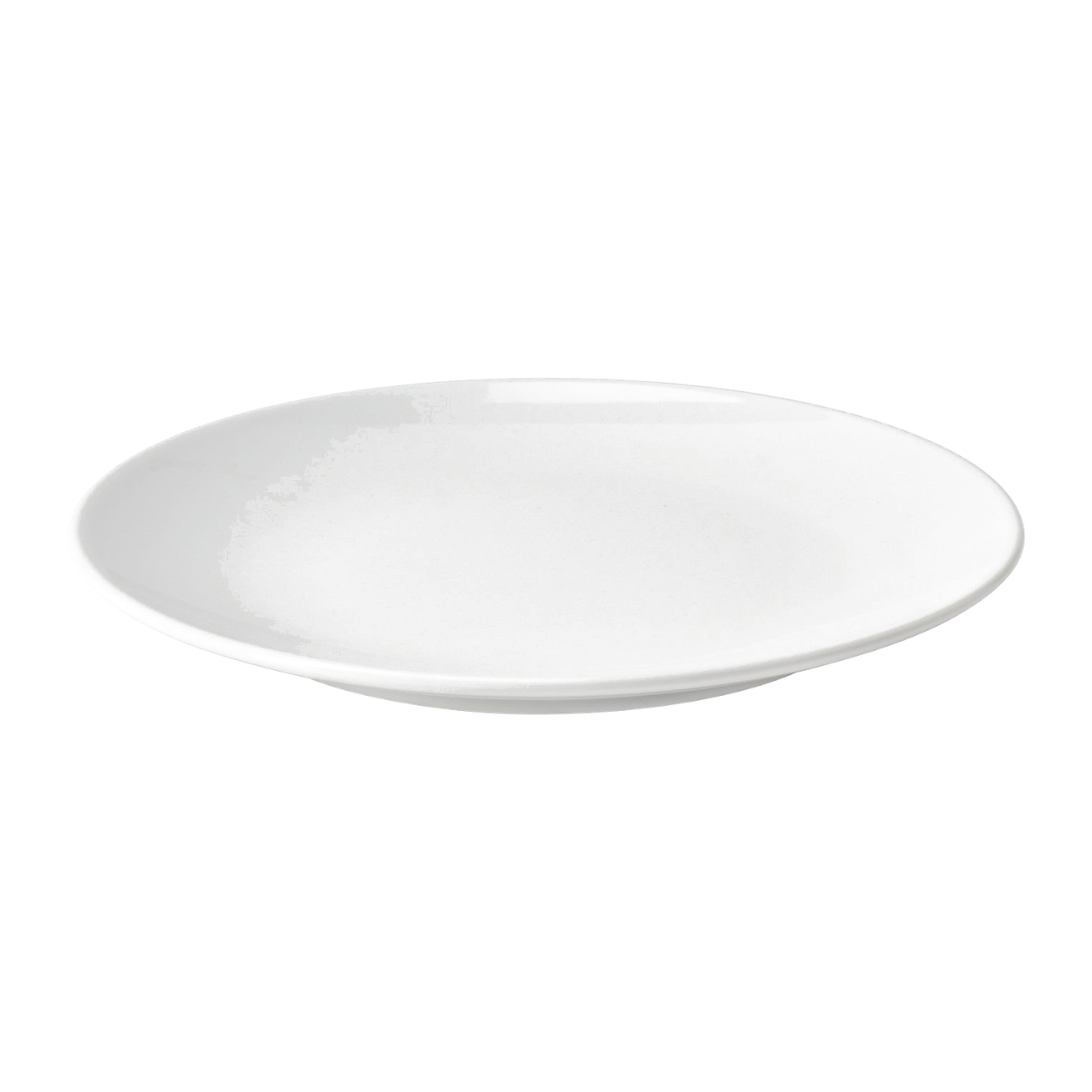 Asjett Ø 20 cm i hvit steintøy