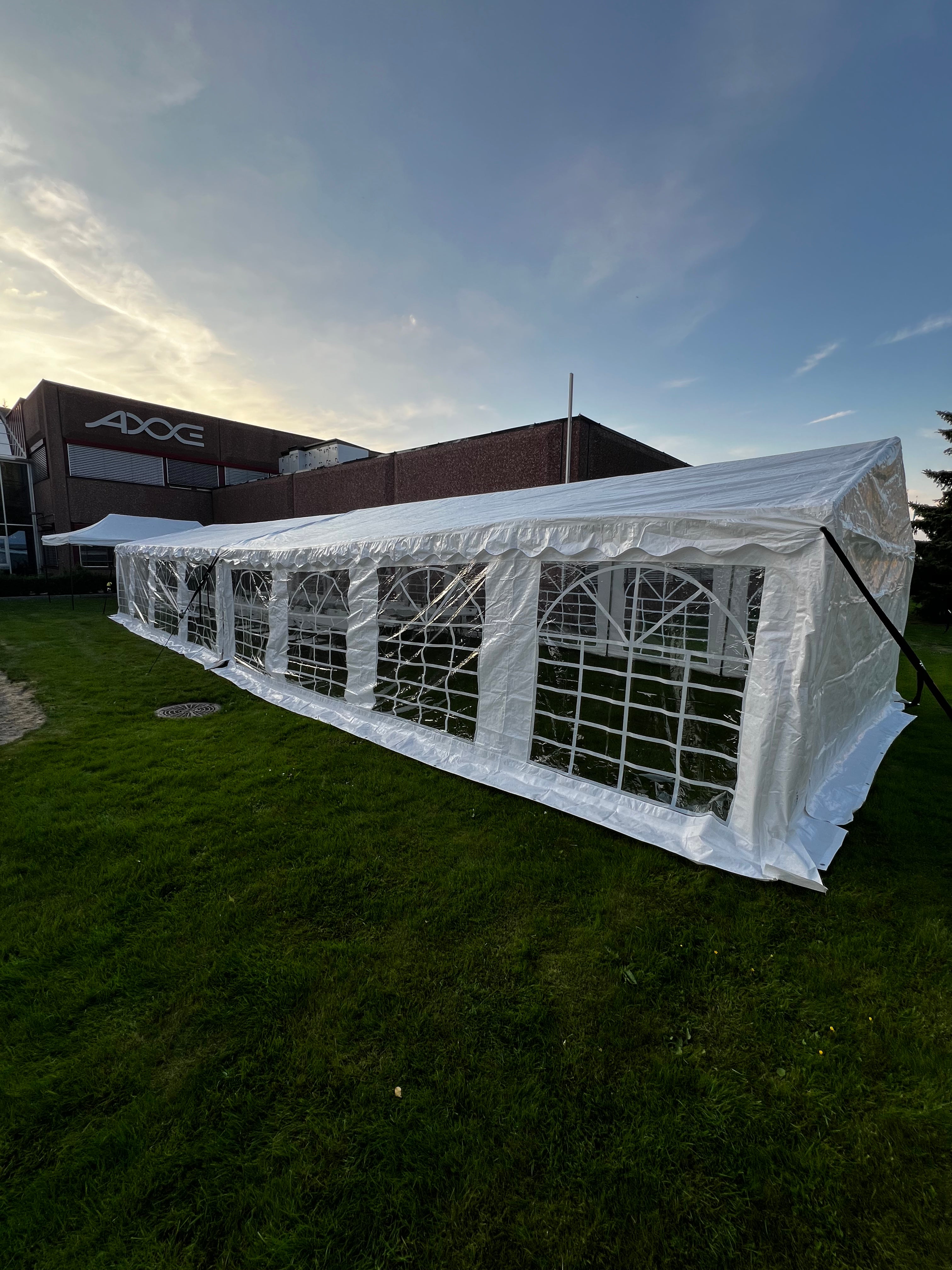 Firmafest, Halden, 5x16m partytelt, 5x8m partytelt, 3x6m popup partytelt