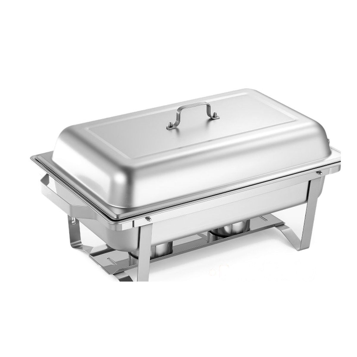 Chafing dish 9,9 liter i rustfritt stål til leie fra Gaulin Utleie